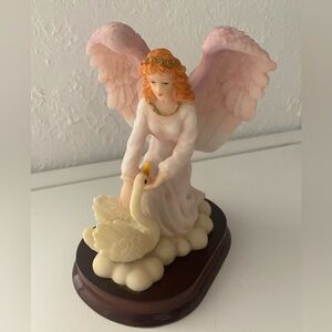 Angel And Swan Figurine BEAUTIFUL